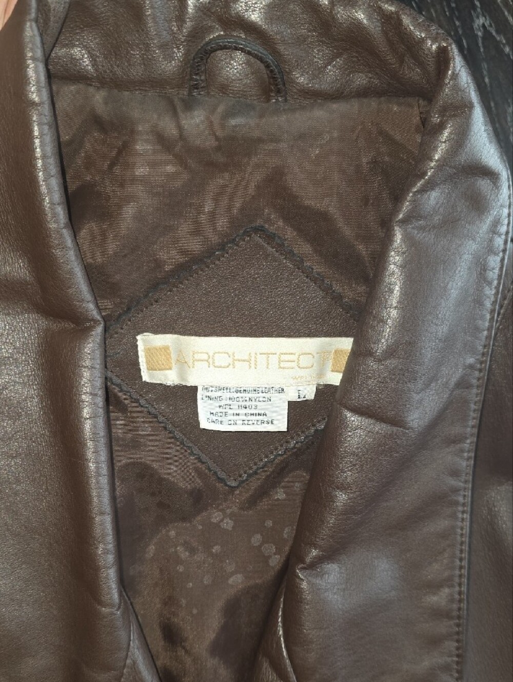 Architect Dark Brown Leather Trench Coat - Picture 3 of 8